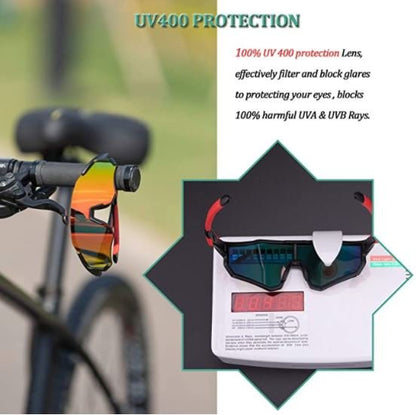 ROCKBROS 10182 Polarized Bicycle Sunglasses UV400 Protection