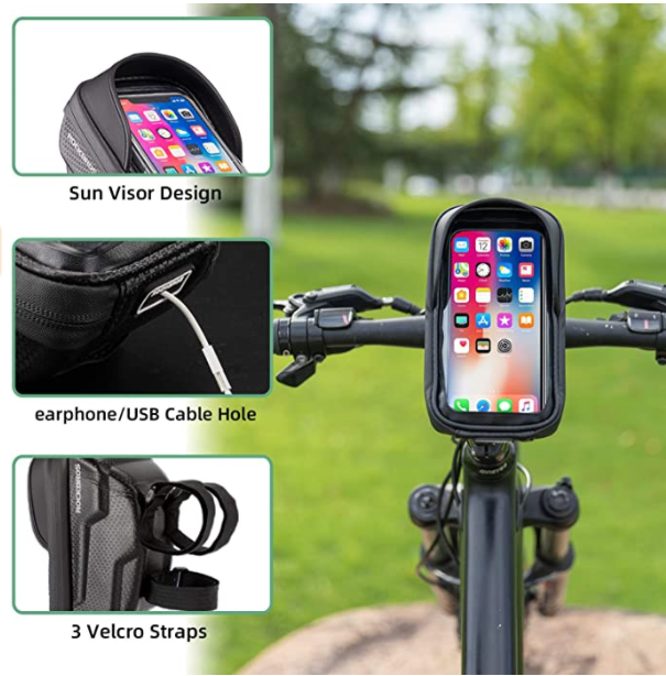 ROCKBROS B70 Handlebar Bag with TPU Touchscreen for Smartphone up to 6.2 Inch