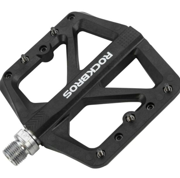 ROCKBROS Bicycle Nylon Pedals Non Slip MTB Flat Pedals 9/16 inch 3 Sealed Bearings