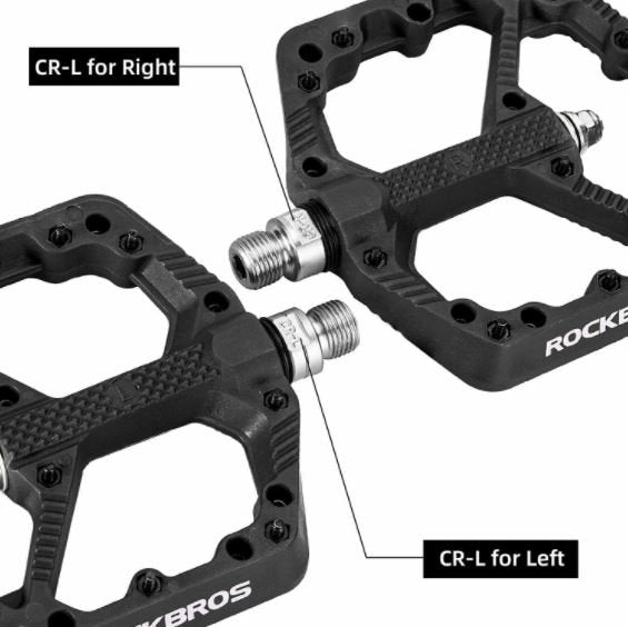 rockbros mtb pedale ROCKBROS Bike Pedals Mountain Bike Road Bike Pedals 9/16 inch 3 Sealed Bearing