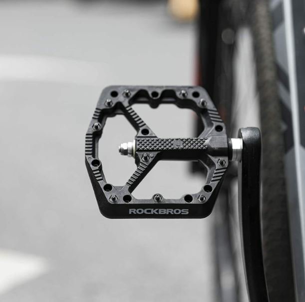 ROCKBROS Bike Pedals Mountain Bike Road Bike Pedals 9/16 inch 3 Sealed Bearing