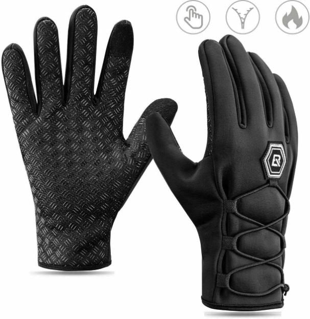 ROCKBROS Cycling Gloves Ladies Men Winter Gloves Touchscreen Windproof