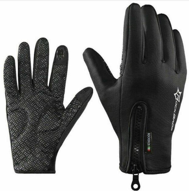ROCKBROS Cycling Gloves Ladies Men Winter Gloves Touchscreen Windproof