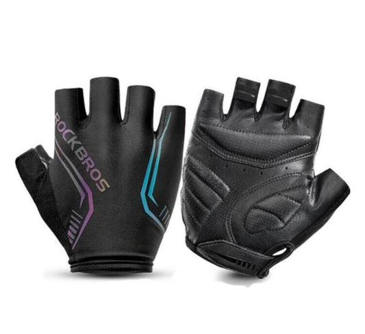 ROCKBROS Cycling gloves half finger gloves PU+SBR women / men cycling