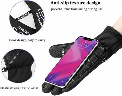 ROCKBROS Cycling Gloves Winter Motorcycle Bike MTB Gloves