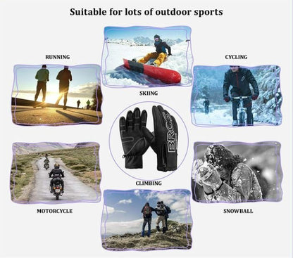ROCKBROS Cycling Gloves Winter Motorcycle Bike MTB Gloves