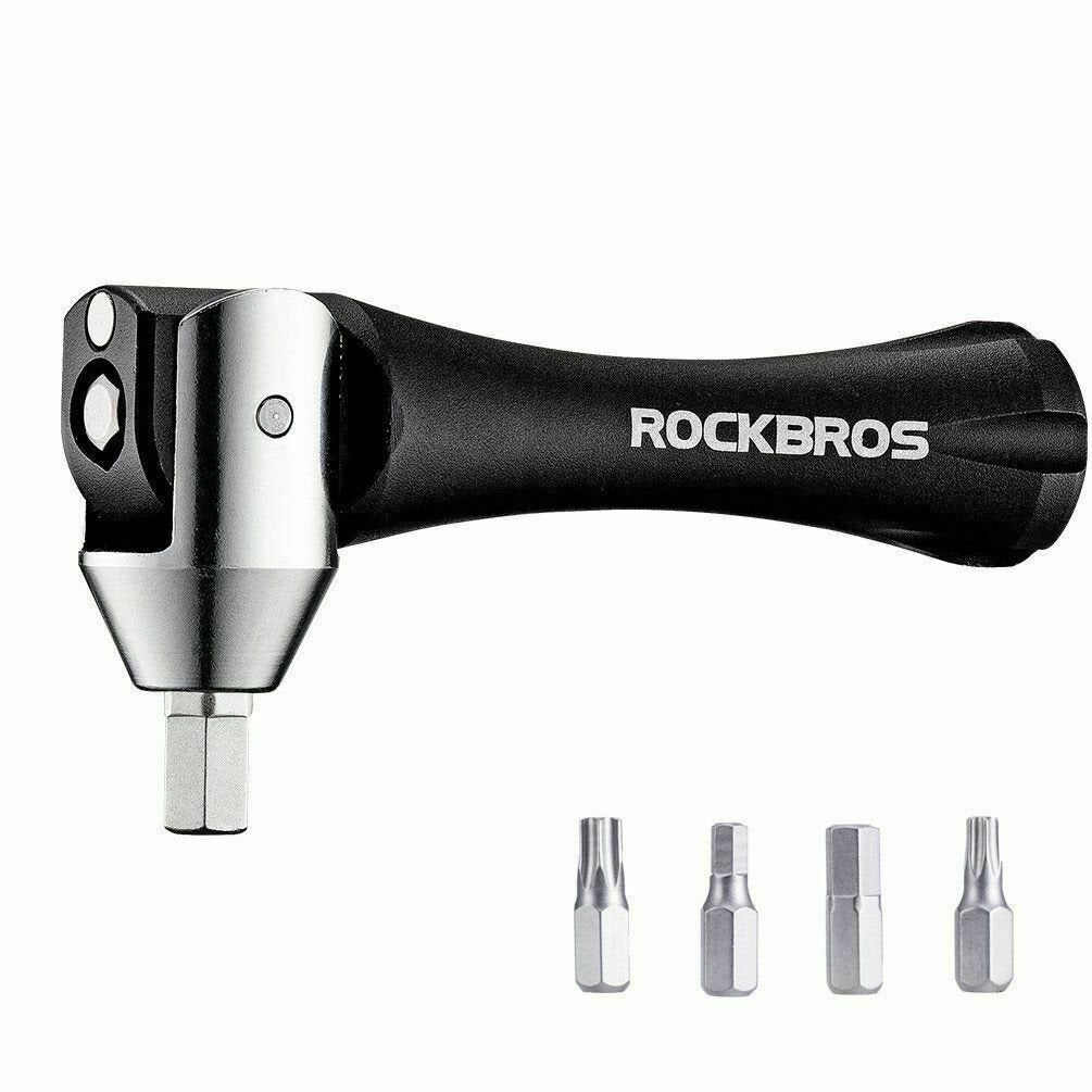 ROCKBROS HDTL Bike Repair Tool 5in1 Multifunction Tool Cro-Mo Black