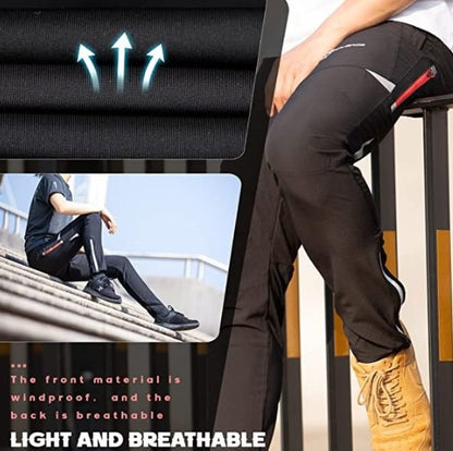 ROCKBROS Men Bicycle Shorts Breathable Long Cycling Shorts Running Shorts For Outdoor Sports