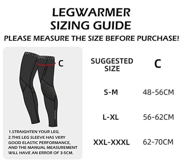 ROCKBROS LKPJ003 Cycling leg warmers knee pads winter S-3XL (1