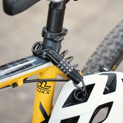 ROCKBROS Mini Bike Lock Cable Helmet Lock Motorcycle Password Lock Black