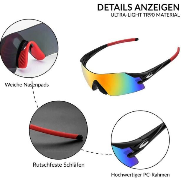 ROCKBROS Frameless Polarized Bicycle Sunglasses Cycling Glasses UV400 –