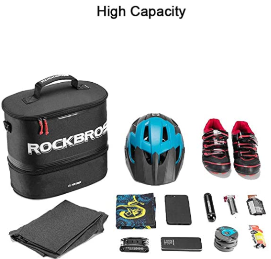 ROCKBROS Triathlon Sports Bag Shoulder Bag Waterproof 18L Black