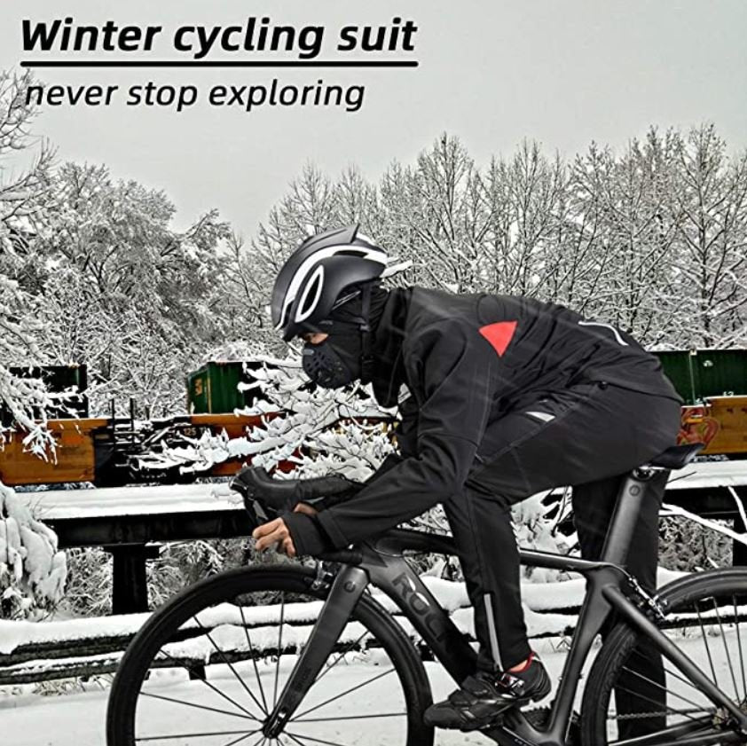 fahrradbekleidung winter set ROCKBROS Winter cycling jacket pants set – Rinosbike.eu
