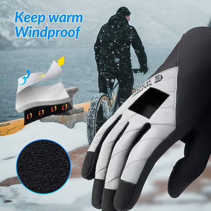 ROCKBROS Winter Cycling Gloves Touchscreen Warm Thermal Sport