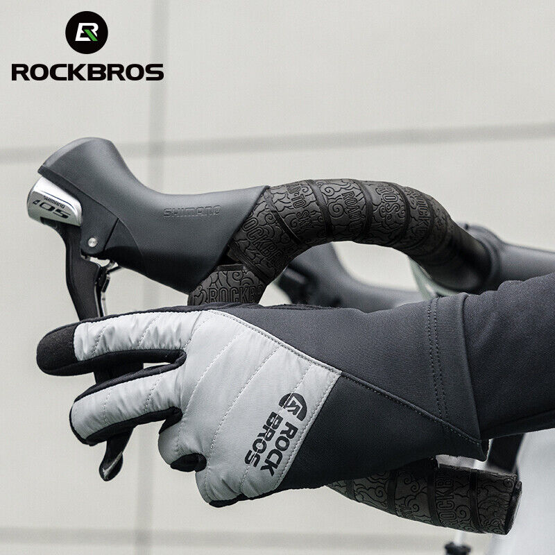 ROCKBROS Winter Cycling Gloves Touchscreen Warm Thermal Sport